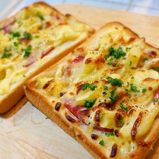 朝は簡単にしっかりポテトパン